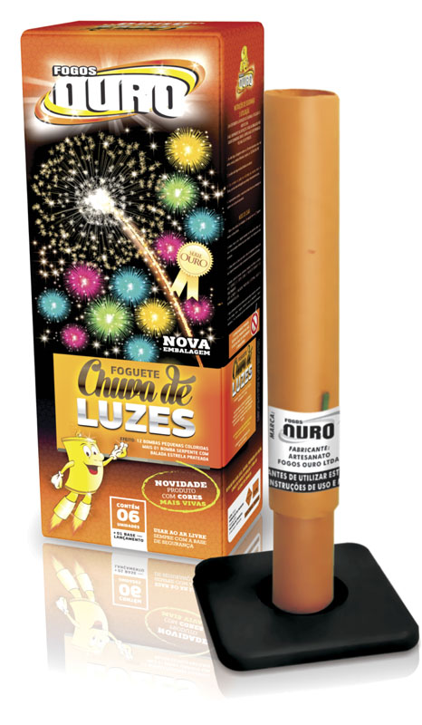 Kit 10 Foguete Chuva de Luzes